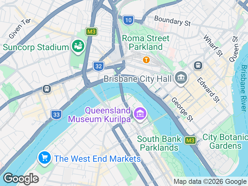 Map showing Momo Chicken and Milton